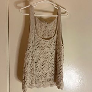 KNIT CROP TANK TOP